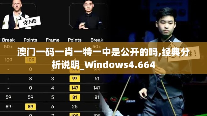 澳门一码一肖一特一中是公开的吗,经典分析说明_Windows4.664