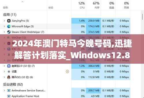2024年澳门特马今晚号码,迅捷解答计划落实_Windows12.882