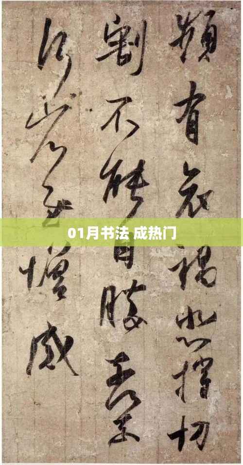 书法热潮来袭,一月份成热门话题