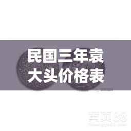 民国三年袁大头价格表揭秘,历史价值与市场行情分析