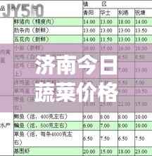 济南今日蔬菜价格一览,最新市场概览