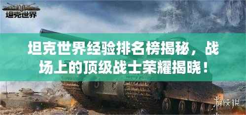 坦克世界经验排名榜揭秘,战场上的顶级战士荣耀揭晓!